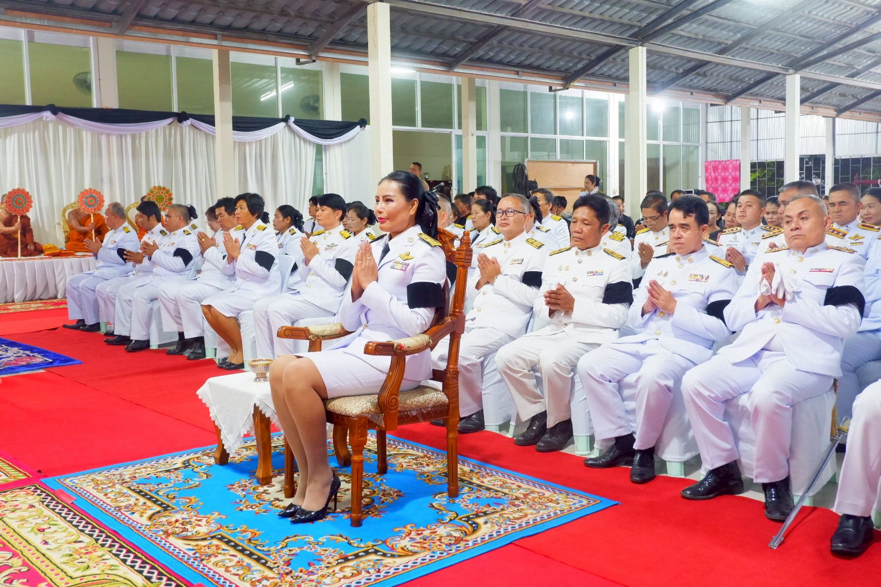 อำเภอกุดรัง จัดพิธีบำเพ็ญกุศลสัตตมวาร(7 วัน)เพื่ออุทิศถวายพระราชกุศลแด่สมเด็จพระนางเจ้าสิริกิติ์ พระบรมราชินีนาถ พระบรมราชชนนีพันปีหลวง