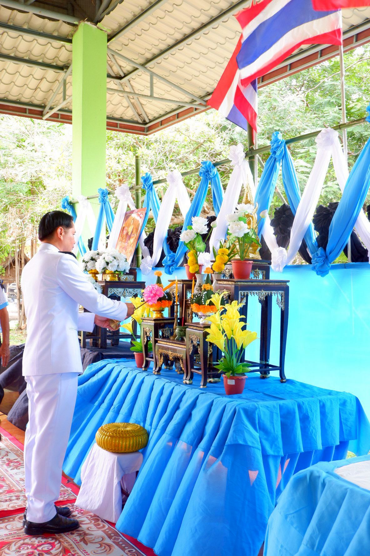สำนักงานพัฒนาชุมชนอำเภอกุดรัง จัดพิธีอัญเชิญเงินขวัญถุงพระราชทานกองทุนแม่ของแผ่นดินอย่างสมพระเกียรติ ณ บ้านหนองคลอง