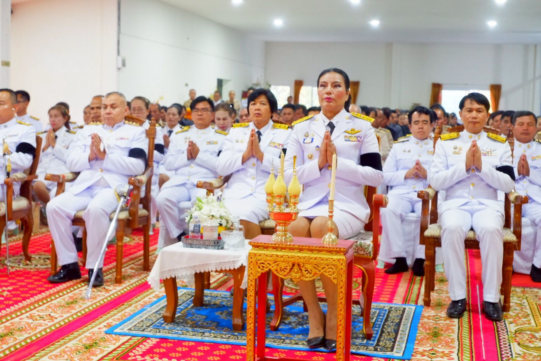 สำนักงานพัฒนาชุมชนอำเภอกุดรัง ร่วมพิธีบำเพ็ญกุศลปัญญาสมวาร ถวายพระราชกุศลแด่สมเด็จพระพันปีหลวง